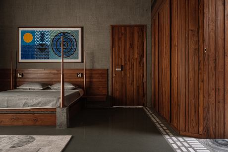 MS House: Brutalist Concrete Wrapped Around Nine Ancient Neem Trees - 10