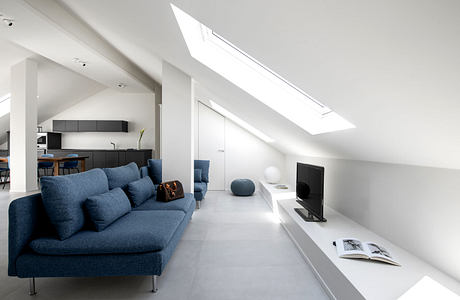 Sky Loft Renovation Brings Light To A 1970s Turin Attic Apartment