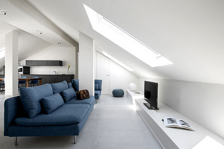 Sky Loft Renovation Brings Light To A 1970s Turin Attic Apartment - 1