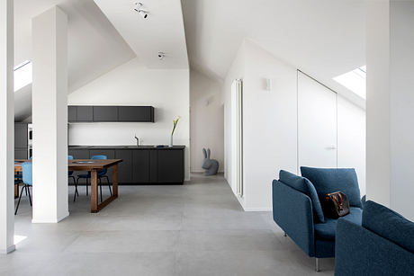 Sky Loft Renovation Brings Light To A 1970s Turin Attic Apartment - 2