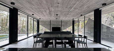 Origami House Folds Concrete Into Triangles Amid Coastal Pines - 4