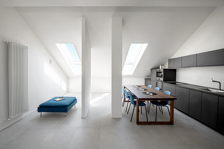 Sky Loft Renovation Brings Light To A 1970s Turin Attic Apartment - 4