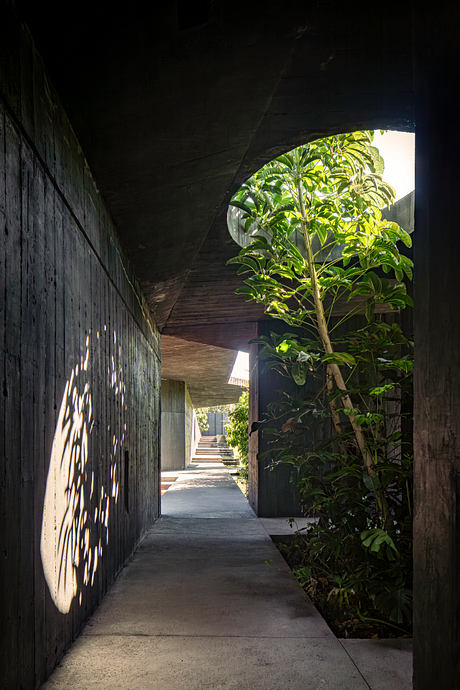 Casa Mavra Turns Two Angular Volumes into a Black Concrete House - 6
