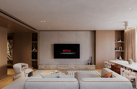 Corner Extends Soft Curves into the Bedroom